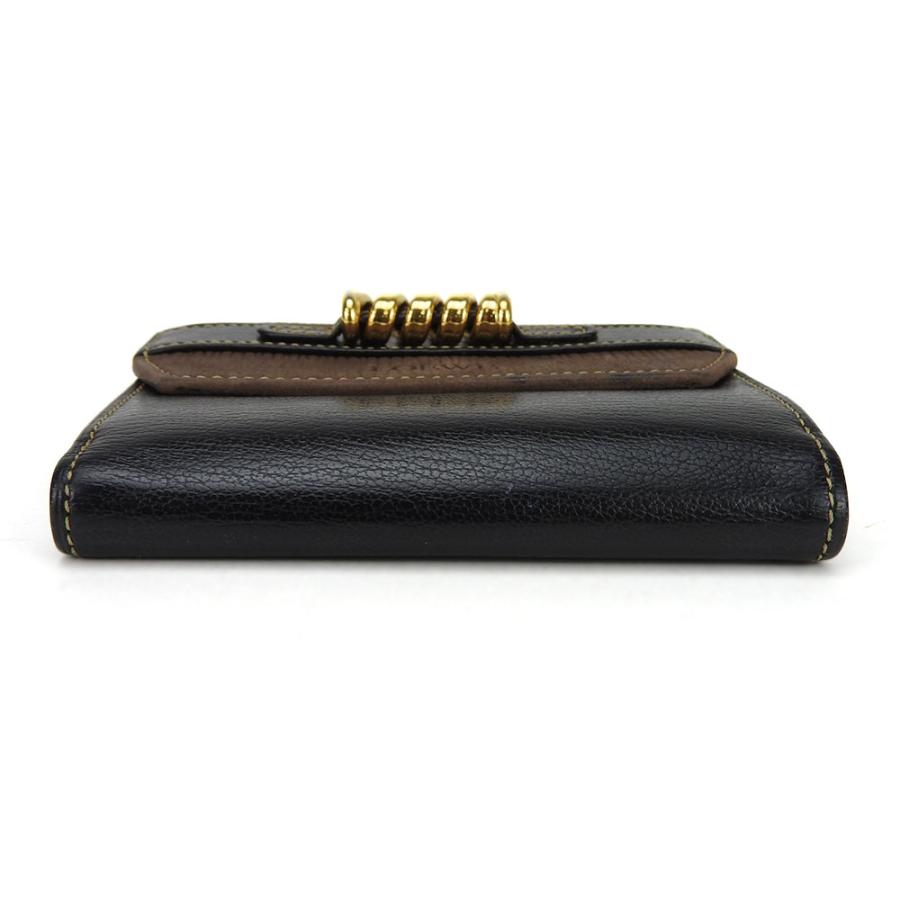 LOEWE（ロエベ） 中古 二つ折り財布 ベラスケス レザー ブラック