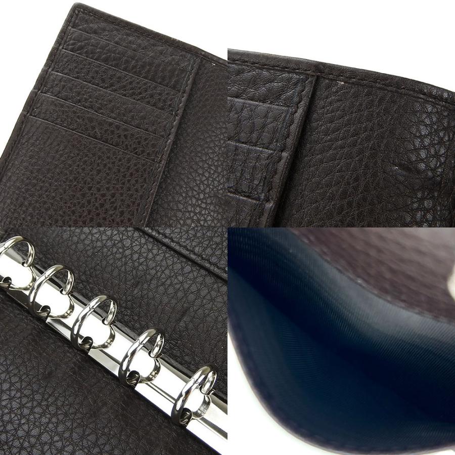 GUCCI（グッチ） 中古 システム手帳 245821 レザー ダークブラウン 
