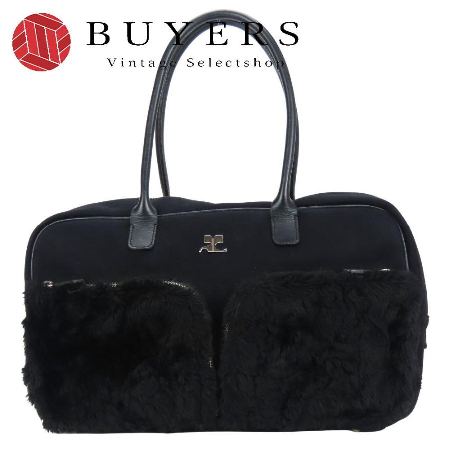 courreges（クレージュ） 中古 トートバッグ 化学繊維 フェイクファー