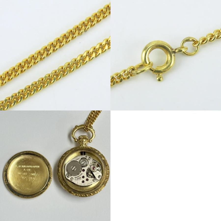 中古 懐中時計 ペンダントウォッチ メタル ゴールド chandler 
