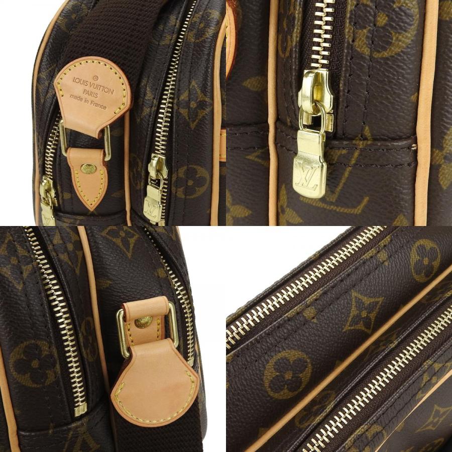 中古 ルイ・ヴィトン ショルダーバッグ リポーターPM M45254 モノグラムキャンバス ブラウン ゴールド金具 斜め掛け 普段使い レディース メンズ_6