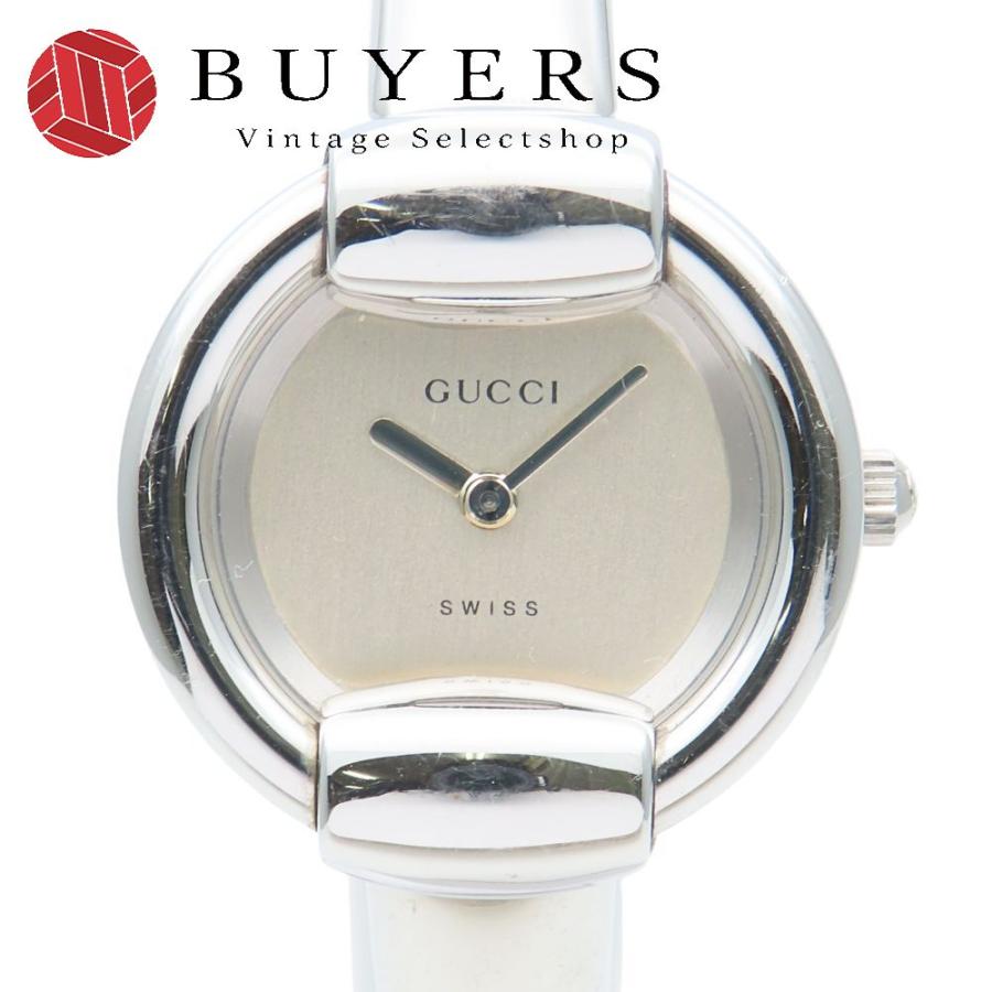 GUCCI 中古 グッチ 腕時計 1400L ステンレススチール シルバー 文字盤  