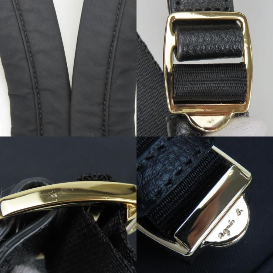 未使用✨アニエスベー リュック ナイロン ロゴ ゴールド金具 ポーチ付き 未使用✨アニエスベー リュック ナイロン ロゴ ゴールド金具