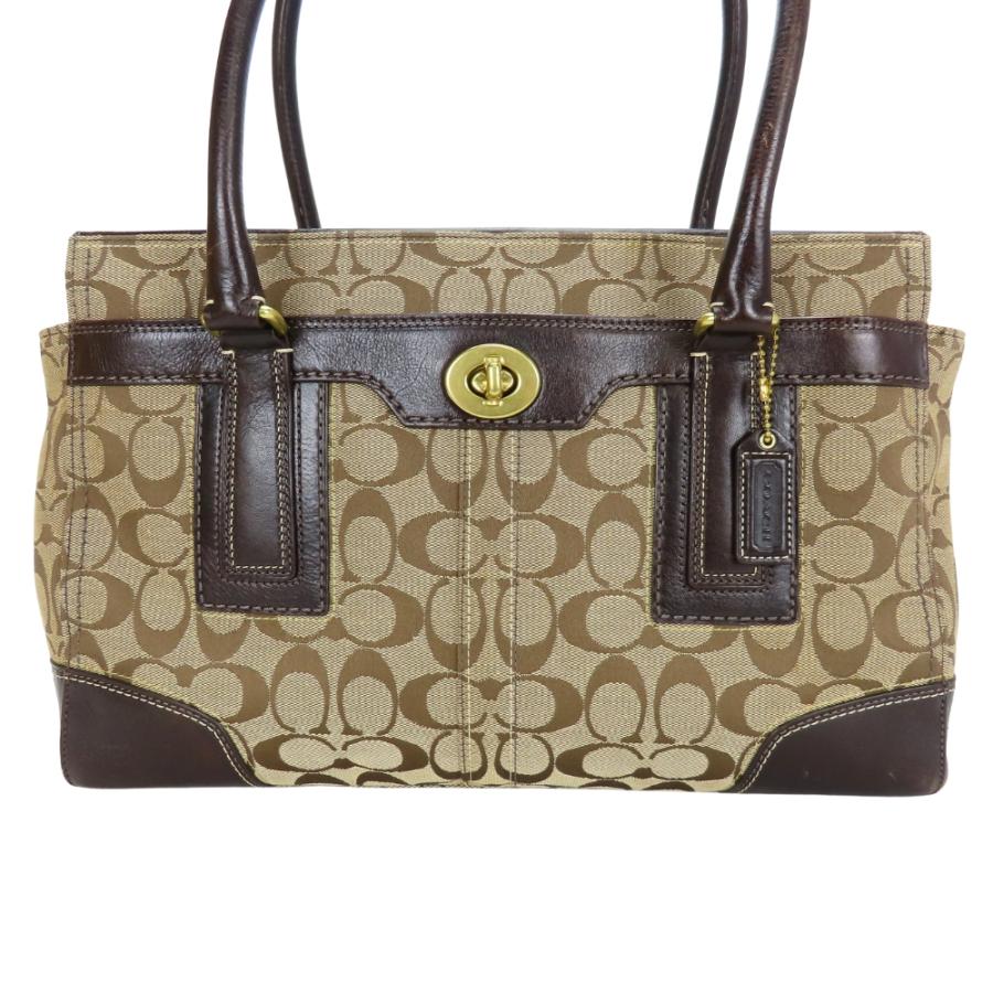 COACH（コーチ） 中古 ハンドバッグ 11063 シグネチャー キャンバス 