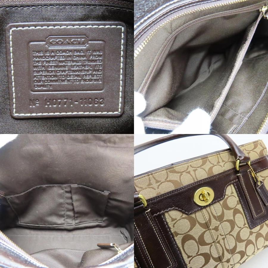 COACH（コーチ） 中古 ハンドバッグ 11063 シグネチャー キャンバス 