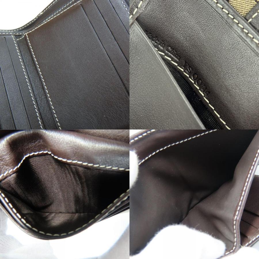 CELINE（セリーヌ） 中古 二つ折り財布 マカダム キャンバス レザー