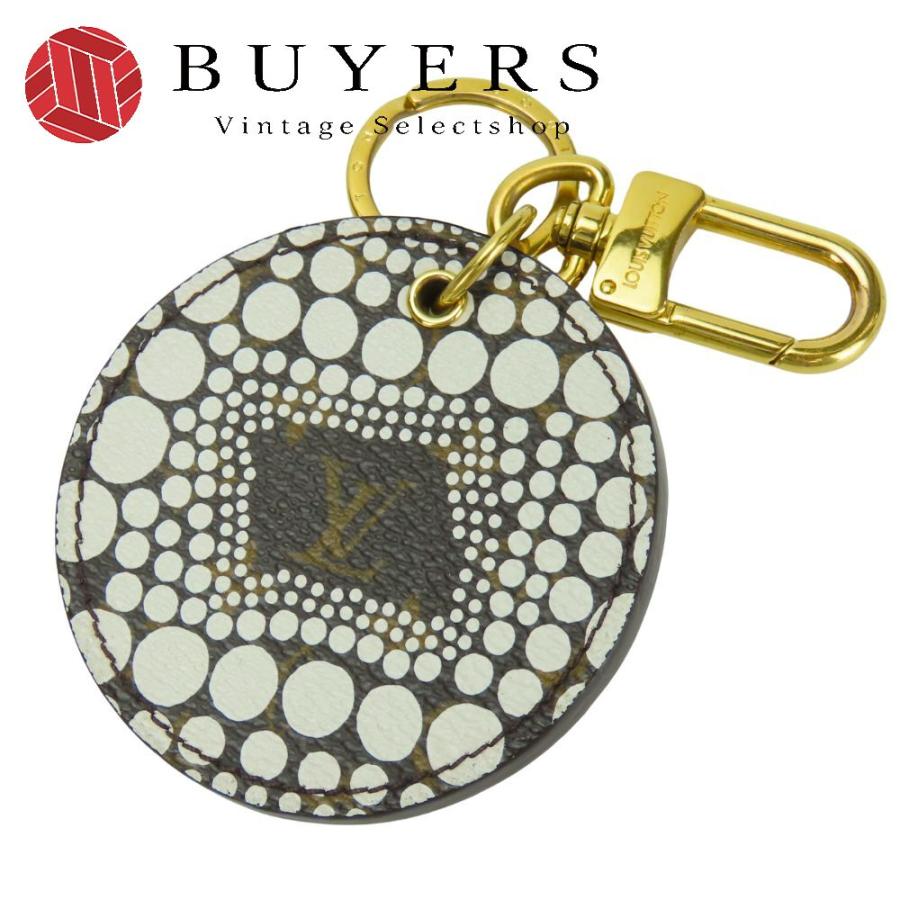 中古 ルイ・ヴィトン キーホルダー ポルトクレ・モノグラム M66739 パンプキンドット モノグラム ブロン ホワイト ブラウン 草間彌生 レディース 女性 LOUIS VUITTON LOUIS VUITTON（ルイ・ヴィトン） 中古 キーホルダー ポルトクレ
