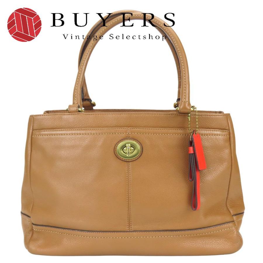 COACH（コーチ） 中古 トートバッグ F23280 レザー ブラウン ゴールド 