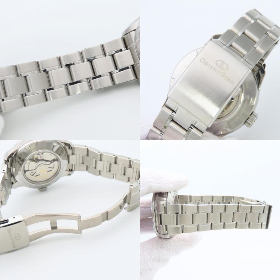 中古 オリエント 腕時計 ORIENT STAR 40A5-UAA0 レトログラード ステンレススチール シルバー 文字盤ブラック パワーリザーブ デイデイトの画像