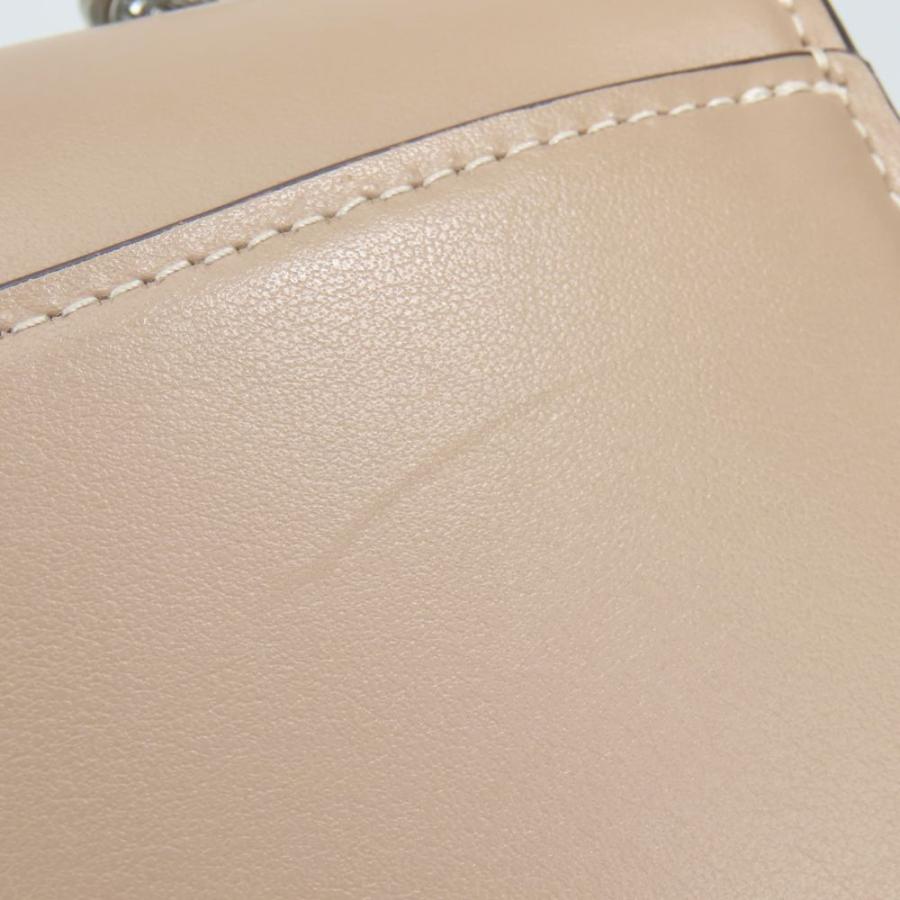 中古 コーチ ショルダーバッグ CP008 レザー ベージュ系 シルバー金具 斜め掛け チェーン カジュアル 普段使い レディース 女性_6
