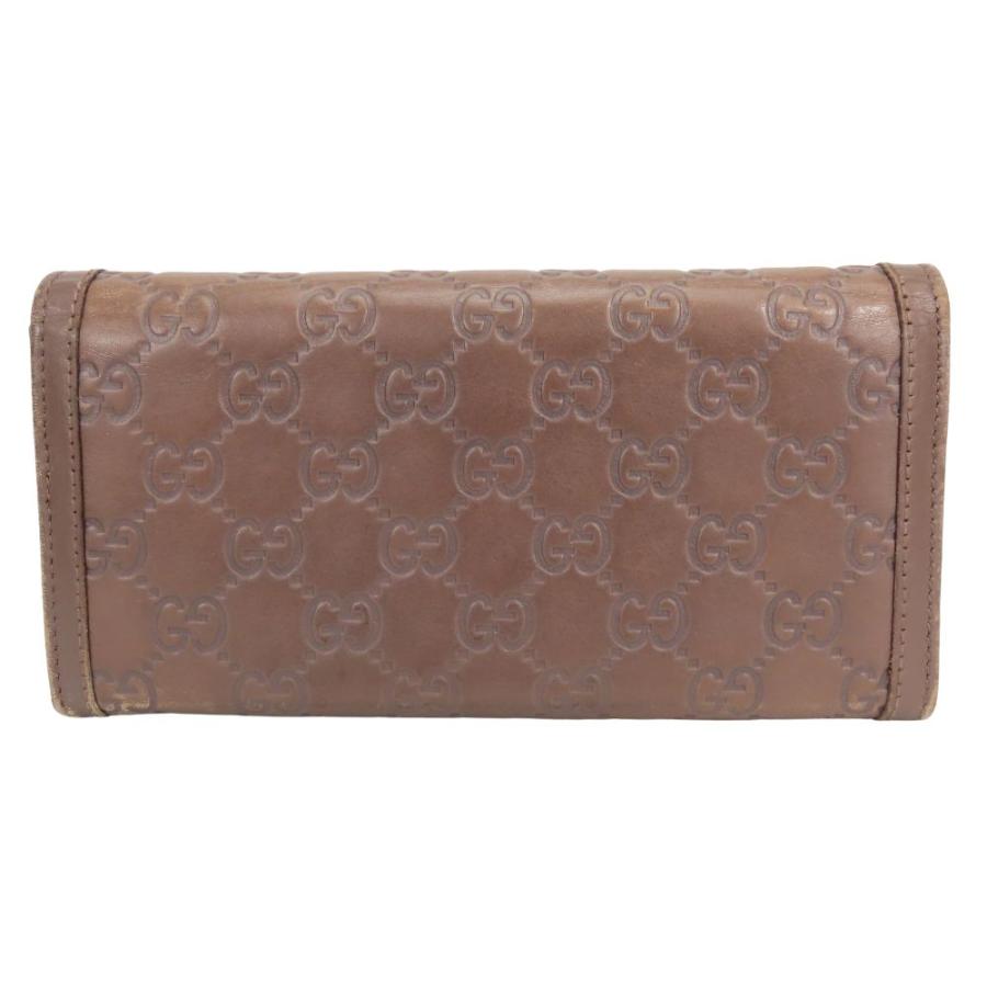 【中古】 グッチ 長財布（かぶせ蓋） インターロッキグG 282431 シマレザー ブラウン ゴールド金具 二つ折り カジュアル 小物 レディース 女性 GUCCI GUCCI（グッチ） 中古 長財布（かぶせ蓋） インターロッキグG 282431