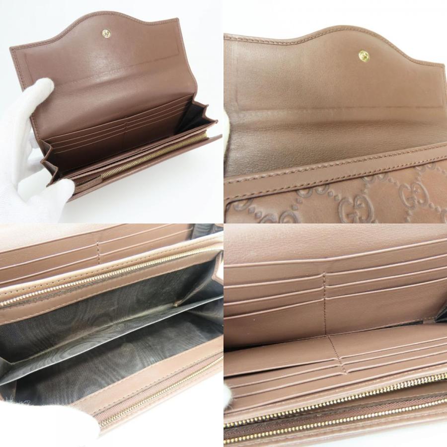 【中古】 グッチ 長財布（かぶせ蓋） インターロッキグG 282431 シマレザー ブラウン ゴールド金具 二つ折り カジュアル 小物 レディース 女性 GUCCI GUCCI（グッチ） 中古 長財布（かぶせ蓋） インターロッキグG 282431