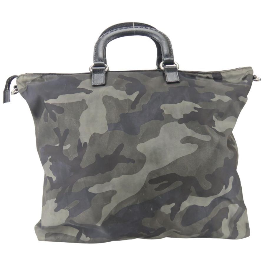 PRADA（プラダ） 中古 トートバッグ カモフラージュ ドラゴン&ソード