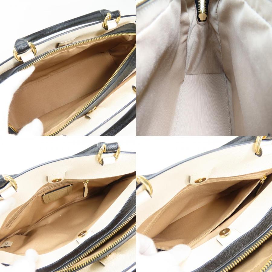 COACH（コーチ） 中古 ハンドバッグ 91162 レザー アイボリー ブラック