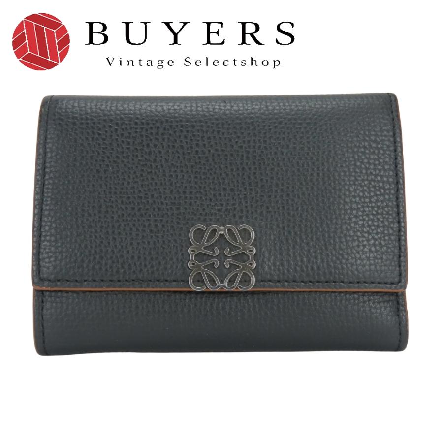 LOEWE（ロエベ） 中古 三つ折り財布 アナグラム C821S33X01