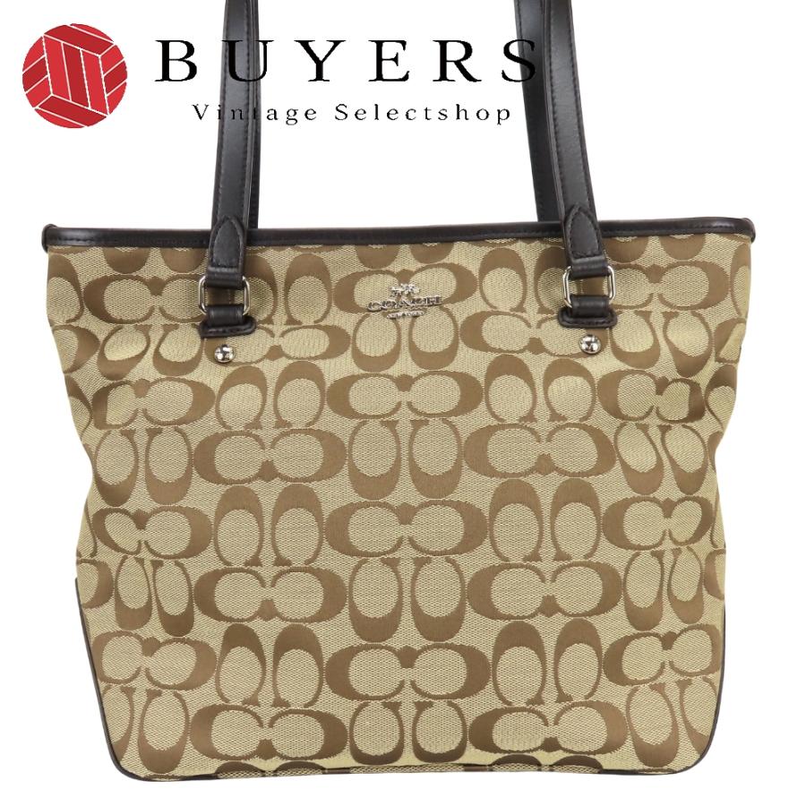 COACH（コーチ） 中古 トートバッグ シグネチャー F36375 キャンバス 