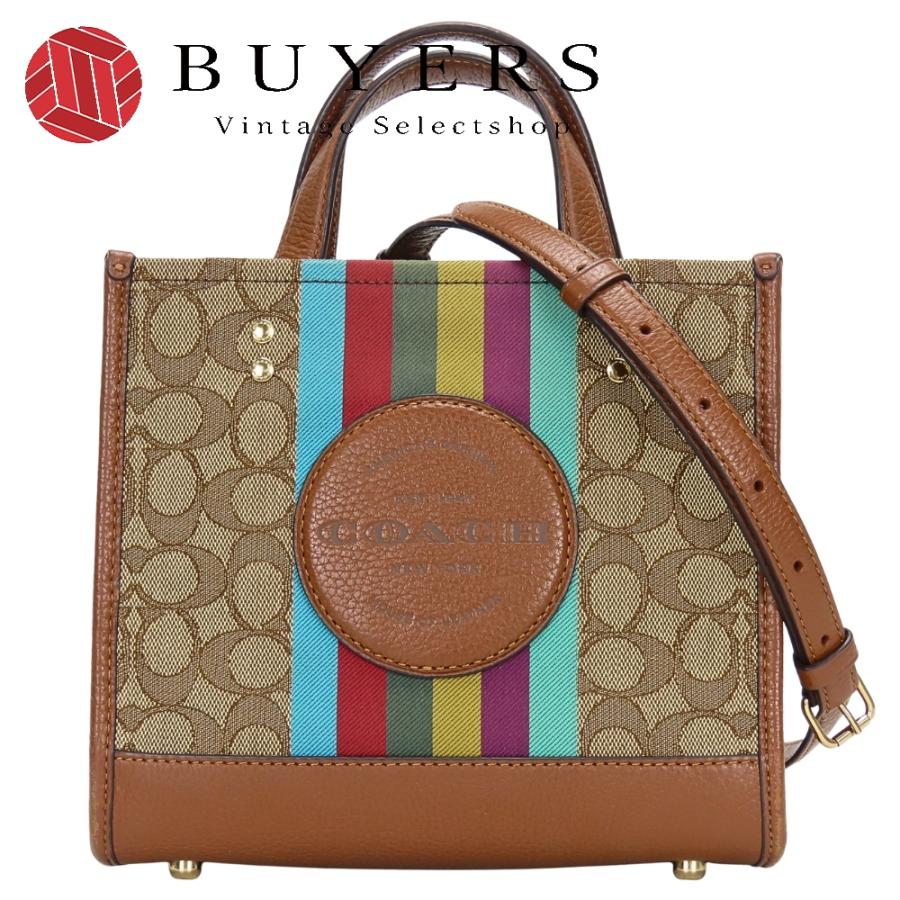 COACH ブラウン　レッド　2点まとめて ロゴ　ハンドバッグ COACH（コーチ） 中古 ハンドバッグ デンプシートート C5637