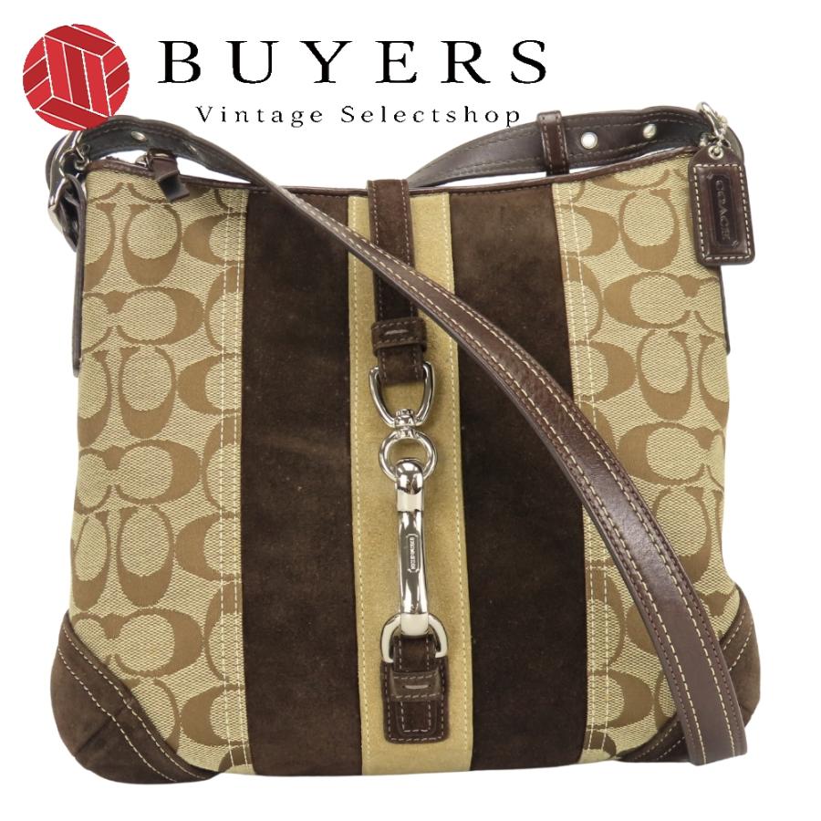 COACH（コーチ） 中古 ショルダーバッグ シグネチャー 8K12 キャンバス 