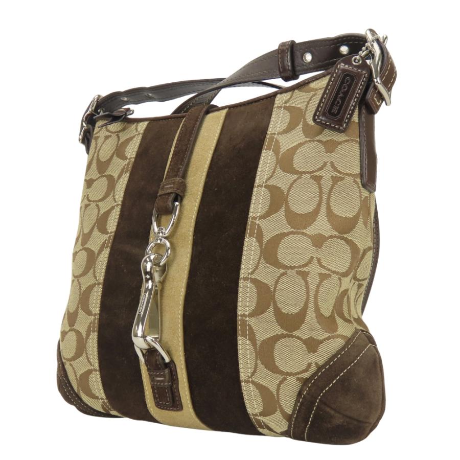 COACH（コーチ） 中古 ショルダーバッグ シグネチャー 8K12 キャンバス 