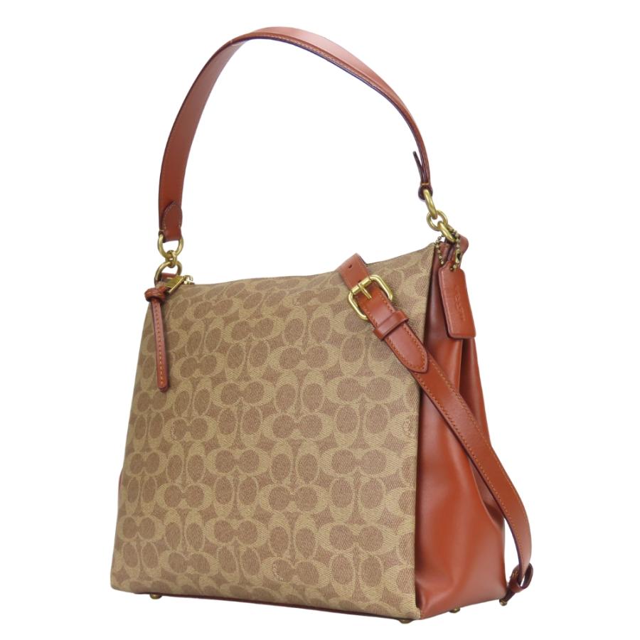 COACH（コーチ） 中古 ショルダーバッグ シグネチャー 597 PVC レザー 
