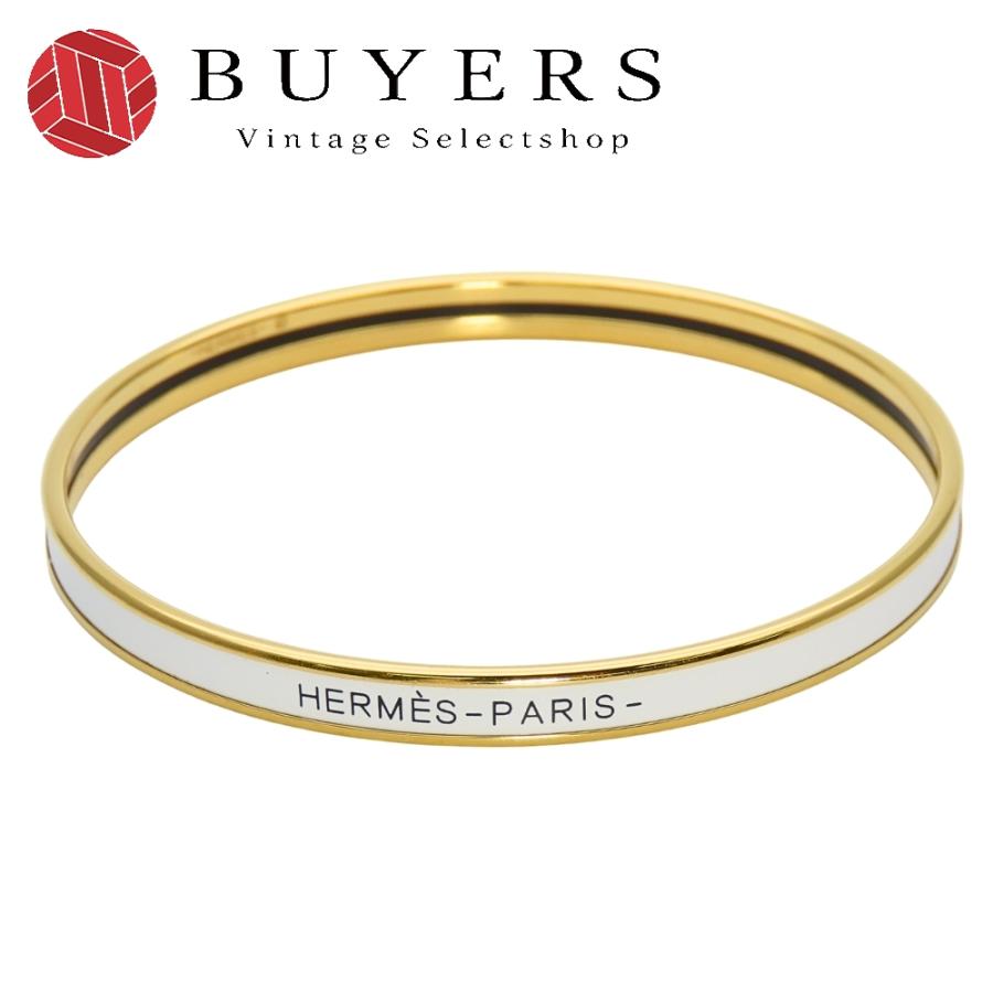 HERMES（エルメス） 中古 ブレスレット ユニ エナメル メタル ホワイト 