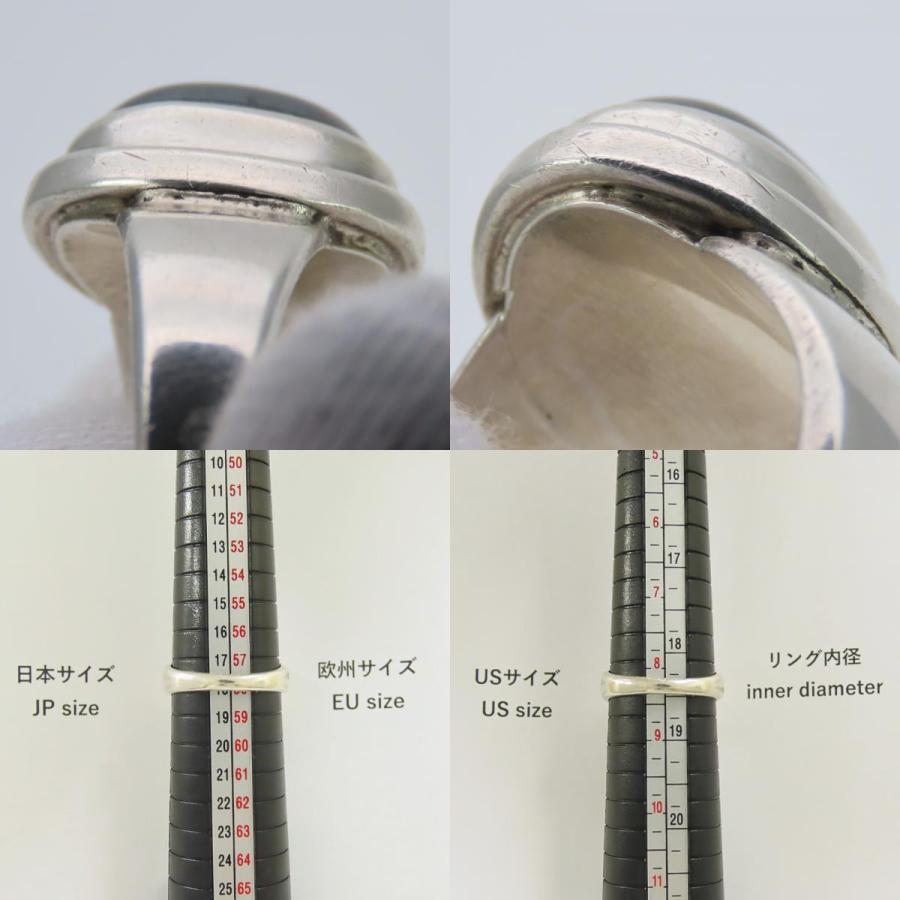 ジョージ ジェンセン ヘマタイト リング SV925 指輪 46A ヴィンテージ 中古 ジョージジェンセン リング・指輪 46 B シルバー925 ヘマタイト