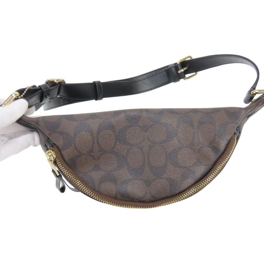 COACH コーチ ボディバッグ シグネチャー ブラウン F48740 COACH（コーチ） 中古 ボディバッグ シグネチャー F48740 PVC レザー