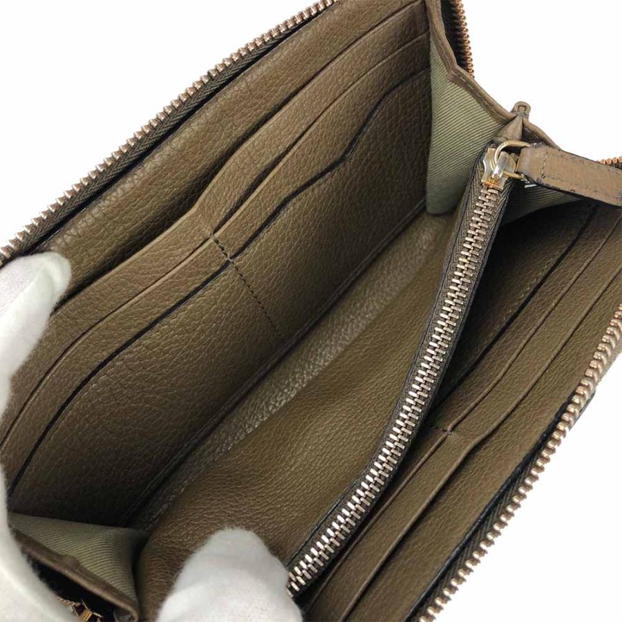 BVLGARI（ブルガリ） 中古 長財布 B-zero1 キャンバス レザー ブラウン