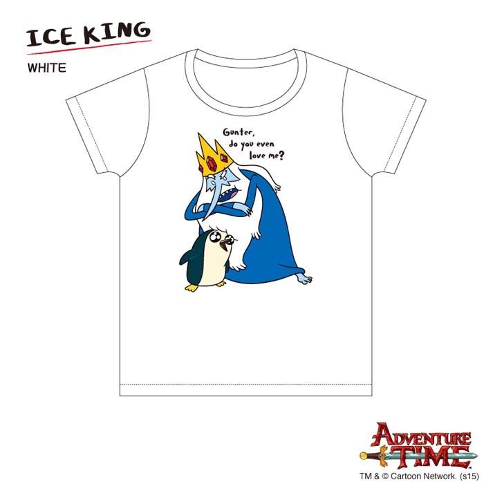ドリーム アドベンチャータイム Tシャツ アイスキング/白/メンズ/L 