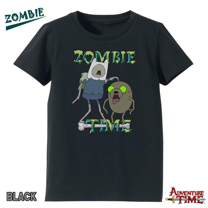 ドリーム アドベンチャー タイム Tシャツ ゾンビタイム ブラック 140cm