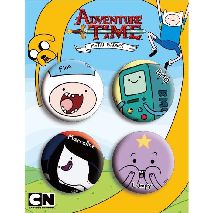 LINE登録で300円クーポン アドベンチャー・タイム 缶バッチ/Aセット Adventure Time｜buyersnetclub