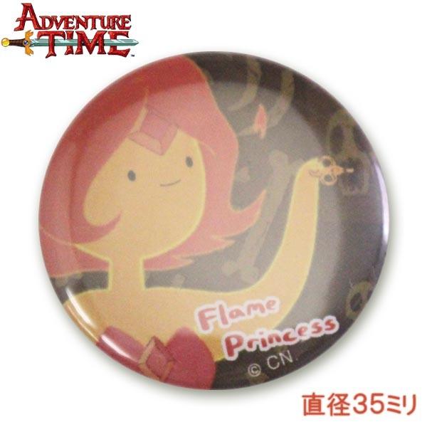 LINE登録で300円クーポン アドベンチャー・タイム 缶バッチ/フレイムプリンセスA/37mm/ Adventure Time｜buyersnetclub