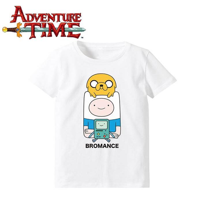 LINE登録で300円クーポン アドベンチャータイム Tシャツ BROMANCE（ホワイト）レディース(M) Adventure Time｜buyersnetclub