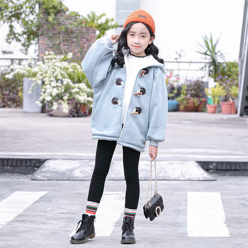 女の子 冬 新作 かわいい シンプル レトロ風 アウター 子供服 柔らかい キッズ 裏起毛 パーカー風 フード付き厚手 通気保温 カジュアル コート c80 Buymalljp 通販 Yahoo ショッピング
