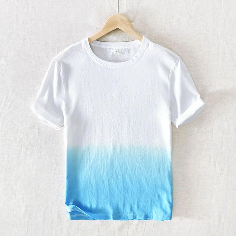 リネンtシャツ メンズ 綿麻tシャツ 半袖 麻tシャツ カジュアル トップス グラデーション 薄手 涼しい 白 軽い 吸汗 夏 新作 30代 40代 50代 My8046 Buymalljp 通販 Yahoo ショッピング