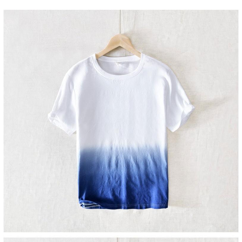リネンtシャツ メンズ 綿麻tシャツ 半袖 麻tシャツ カジュアル トップス グラデーション 薄手 涼しい 白 軽い 吸汗 夏 新作 30代 40代 50代 My8046 Buymalljp 通販 Yahoo ショッピング