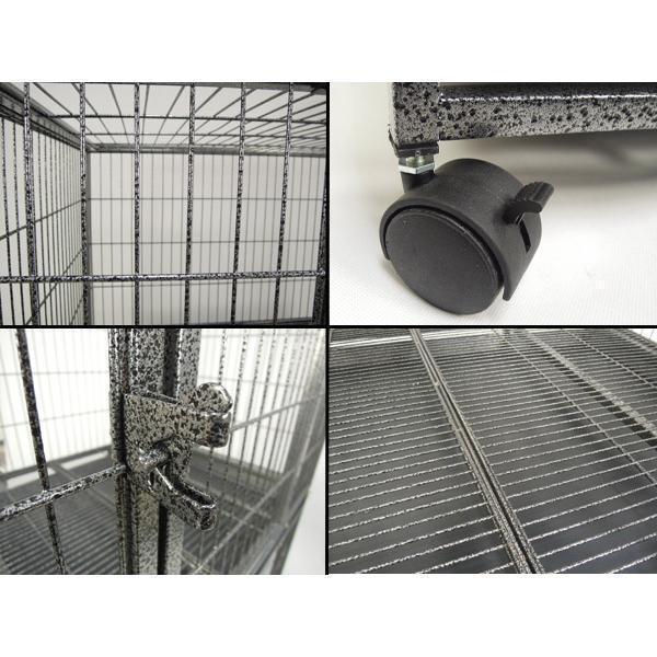 ペットゲージ ペットホテル ペットショップ クリニック 犬小屋 大型2段 ###ゲージD192### 