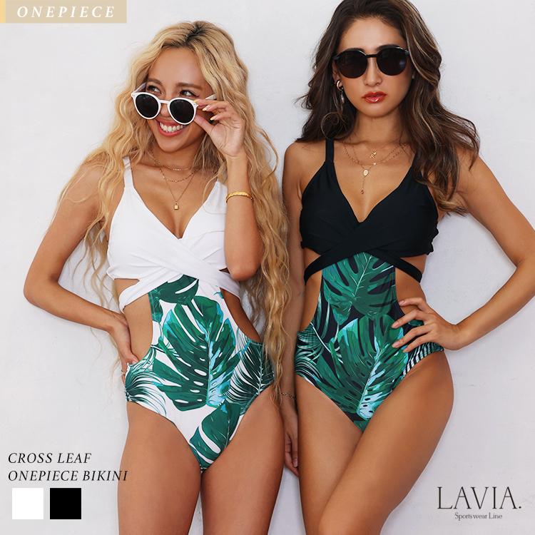 体型カバー水着 おしゃれレディース タンキニ セット タンキニ水着 ビキニ水着 韓国 スイムウェアレディース ワンピース水着 Crossリーフワンピースビキニ Lavia La Op Buysense 通販 Yahoo ショッピング