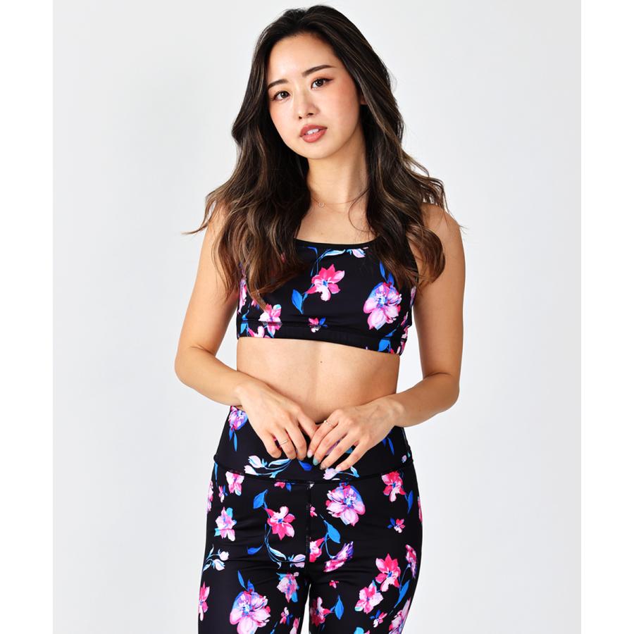 ヨガウェア セット Lavia 上下 おしゃれ スポーツウェア レディース トップス 送料無料でお届けします ブランド ホットヨガウェア Pink ジムウェア パンツ Flowerセットアップ