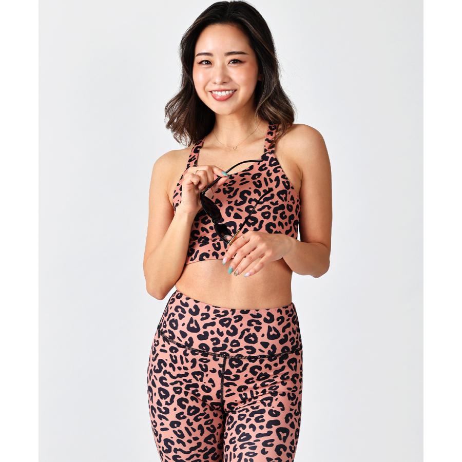 新品登場 ヨガウェア セット 上下 おしゃれ スポーツウェア レディース ブランド トップス パンツ ホットヨガウェア ジムウェア バックオープンヒョウ柄セットアップ Nerima Idc Or Jp