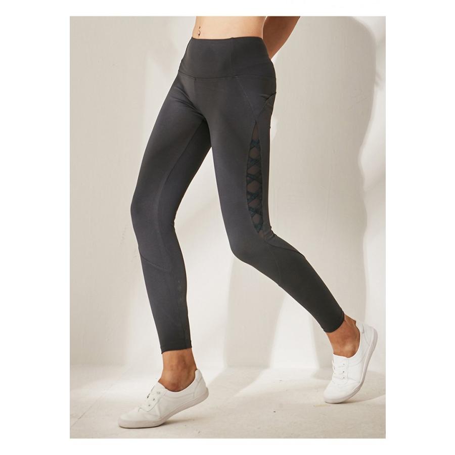 ヨガウェア おしゃれ ブランド ヨガレギンス ヨガパンツ レディース レギンス ハイウエスト スポーツパンツ Milanda サイドクロスバンドレギンス Yw Pt Buysense 通販 Yahoo ショッピング