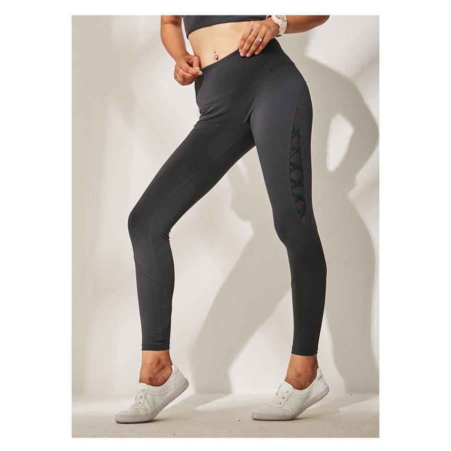 ヨガウェア おしゃれ ブランド ヨガレギンス ヨガパンツ レディース レギンス ハイウエスト スポーツパンツ Milanda サイドクロスバンドレギンス Yw Pt Buysense 通販 Yahoo ショッピング