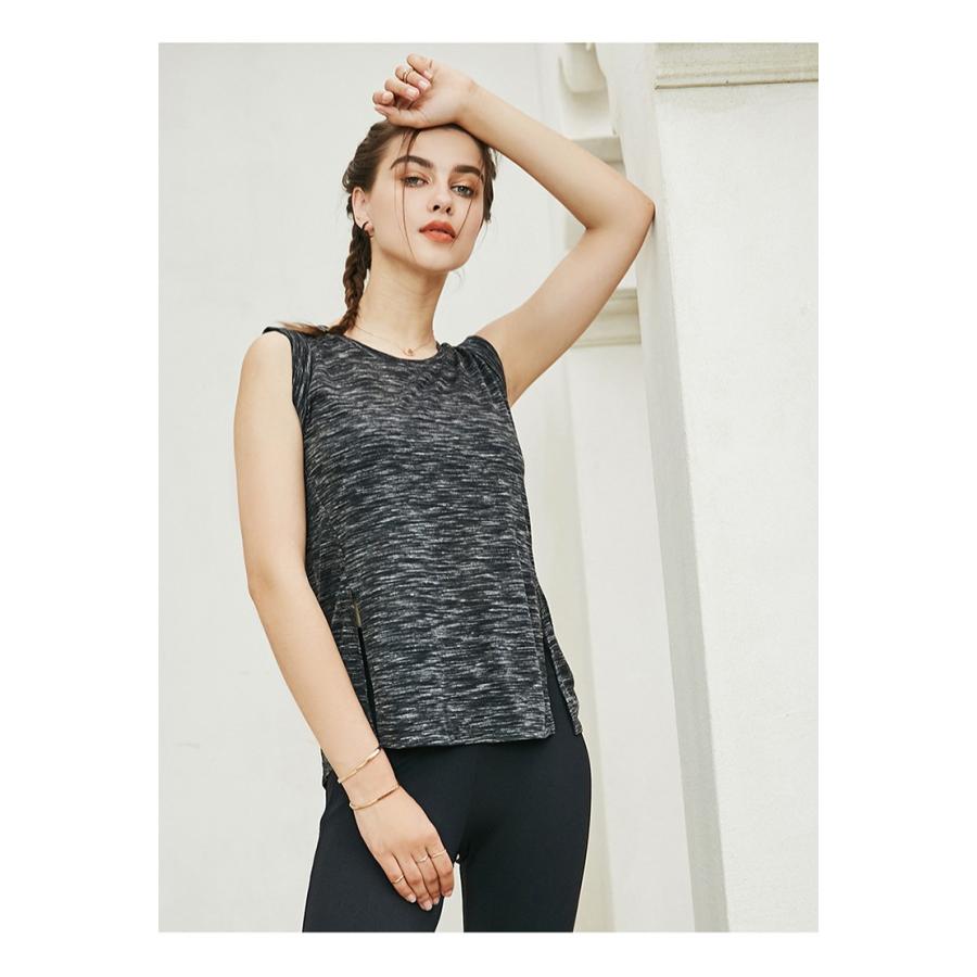 スポーツウェア レディース ヨガウェア ランニング トレーニング ジム フィットネス ウェア おしゃれ 安い Milanda ミランダ アークカット３カラートップ Yw Top Buysense 通販 Yahoo ショッピング