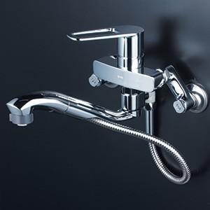 水栓 ケーブイケー KVK FSK110KSFTT シングルレバー式シャワー付混合栓（オープンホース式）
