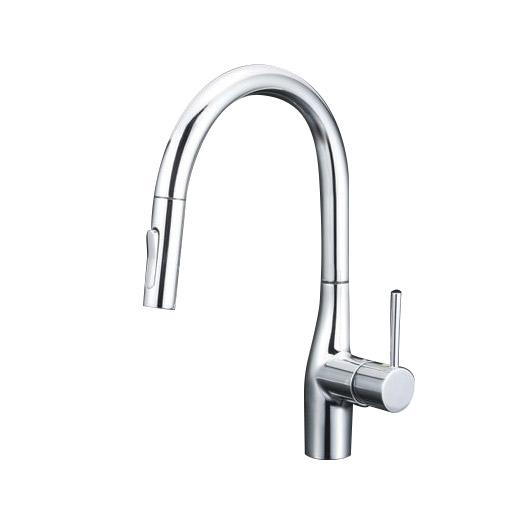 【美品】キッチン用水栓　KVK CH18 KM6061ECCL KM6061EC KVK シングルレバー式シャワー付キッチン混合栓 （一般地