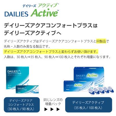 デイリーズアクティブ バリューパック(100枚入)   【 コンタクトレンズ 1day デイリーズアクアコンフォートプラス フォーカスデイリーズ 】 | デイリーズ | 01