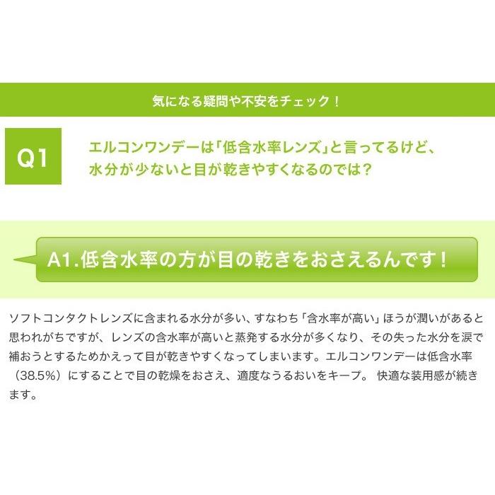 エルコンワンデー 4箱セット(左右各2箱)   / コンタクトレンズ 1day L-CON シンシア 1日使い捨て 30枚入｜buzz｜03