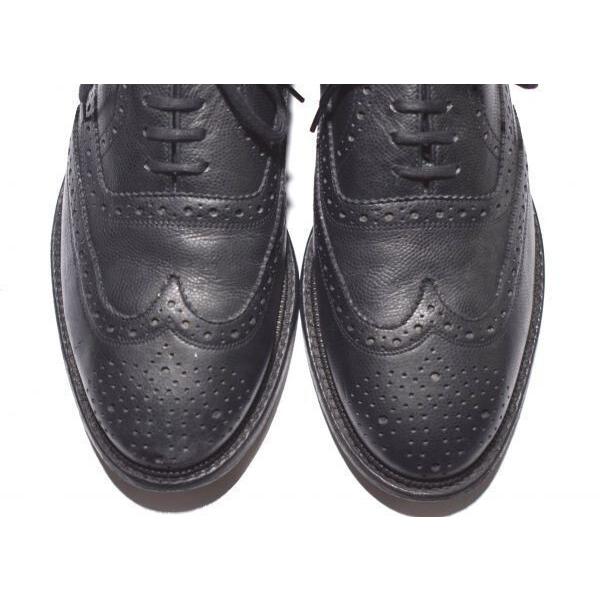 美品/オランダ王室御用達★ヴァンボメル★シボ革ウイングチップ:25.0/6.5/黒/グッドイヤー製法◆9G67 |  | 01