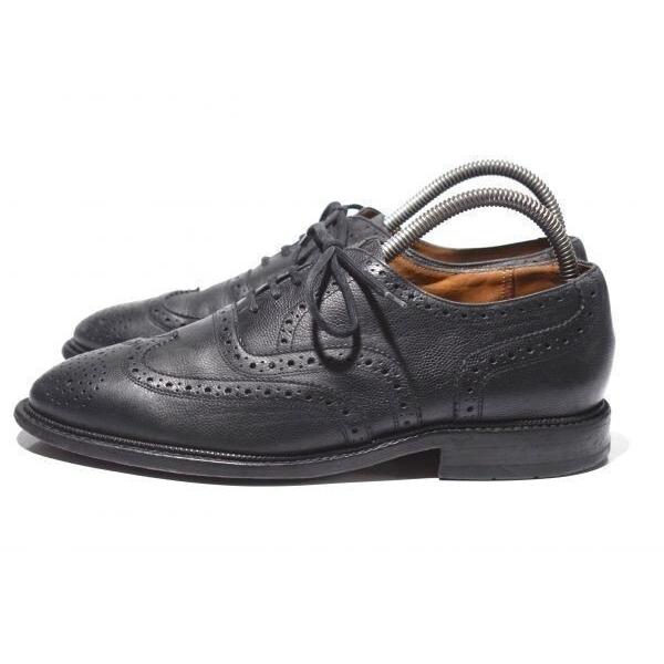 美品/オランダ王室御用達★ヴァンボメル★シボ革ウイングチップ:25.0/6.5/黒/グッドイヤー製法◆9G67 |  | 05