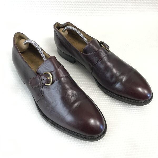80s-90s/Vintage★Delmont American way★本革/グッドイヤー製法/モンクストラップ【10.5D/28.0/赤茶/BROWN】ビジネス/dress shoes◆A-87 |  | 01